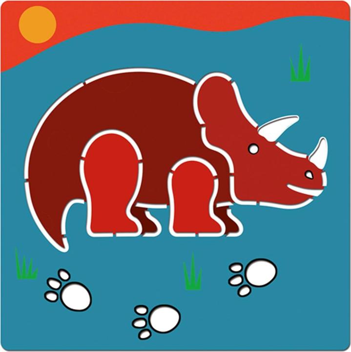 Actual product image Djeco Stencils dinosaur