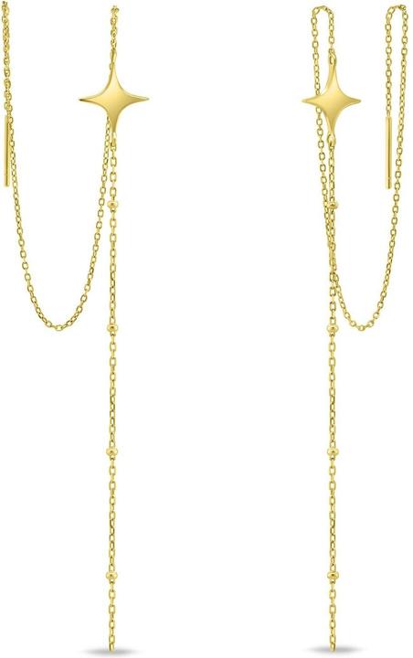 Image du produit Brilio Silver - Boucles d'oreilles élégantes à longue chaîne EA896Y