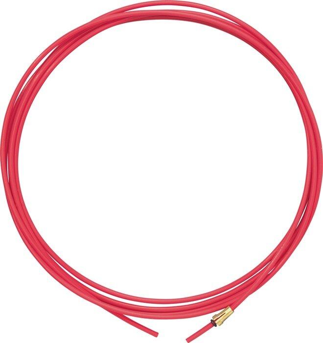 Produktbild Abicor Binzel Drahtführungen 1-1,2 mm 4 m rot PTFE-Seele (Alu-Edelstahl-Ausführung)