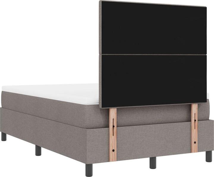 Produktbild VidaXL Boxspringbett mit Matratze Taupe Kleines Doppelbett Stoff (120 x 190 cm)