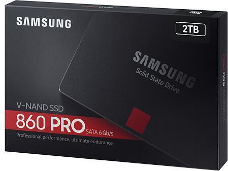 Produktbild Samsung SSD 860 PRO, 2TB, 2.5" (2000 GB, 2.5")