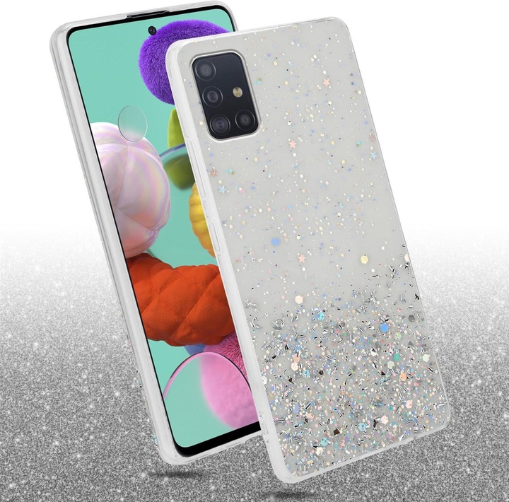 Actual product image Cadorabo TPU cover sparkling glitter (Samsung Galaxy A51 5G)
