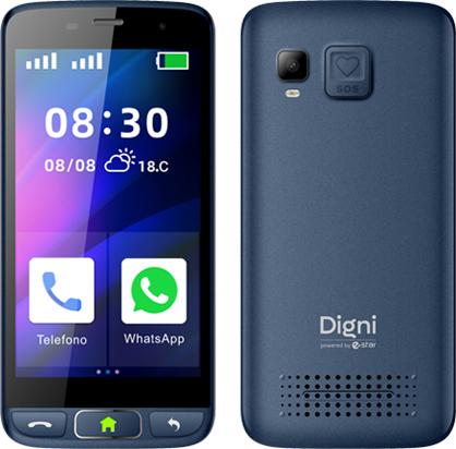 Image du produit Estar Digni Smart by Senior I????manusis telefonas 5" (16 Go, Bleu, 5", Double SIM, 3G)