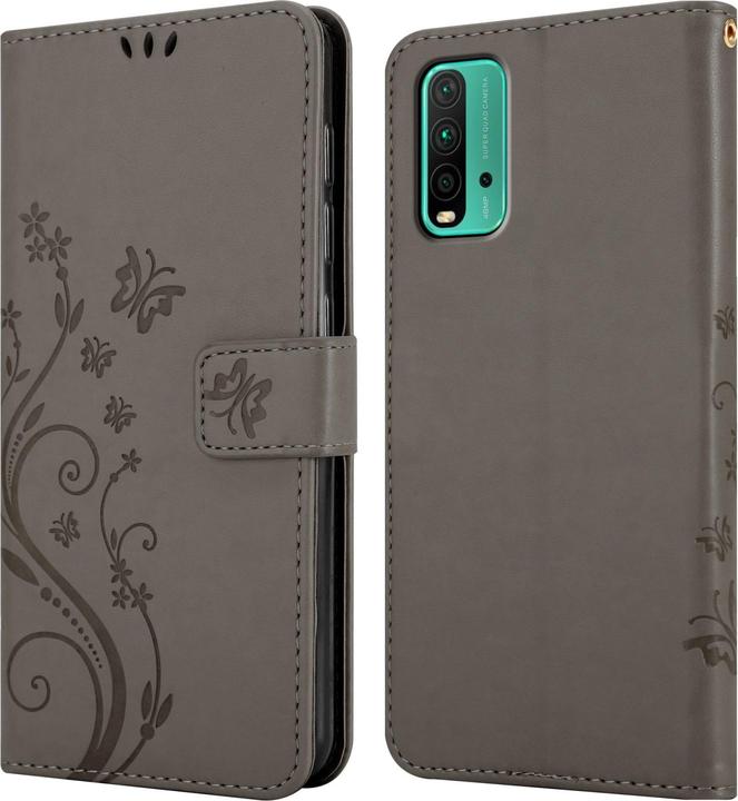 Immagine prodotto Cadorabo Copertina del libro a fiori (Xiaomi Poco M3, Xiaomi Redmi 9T)