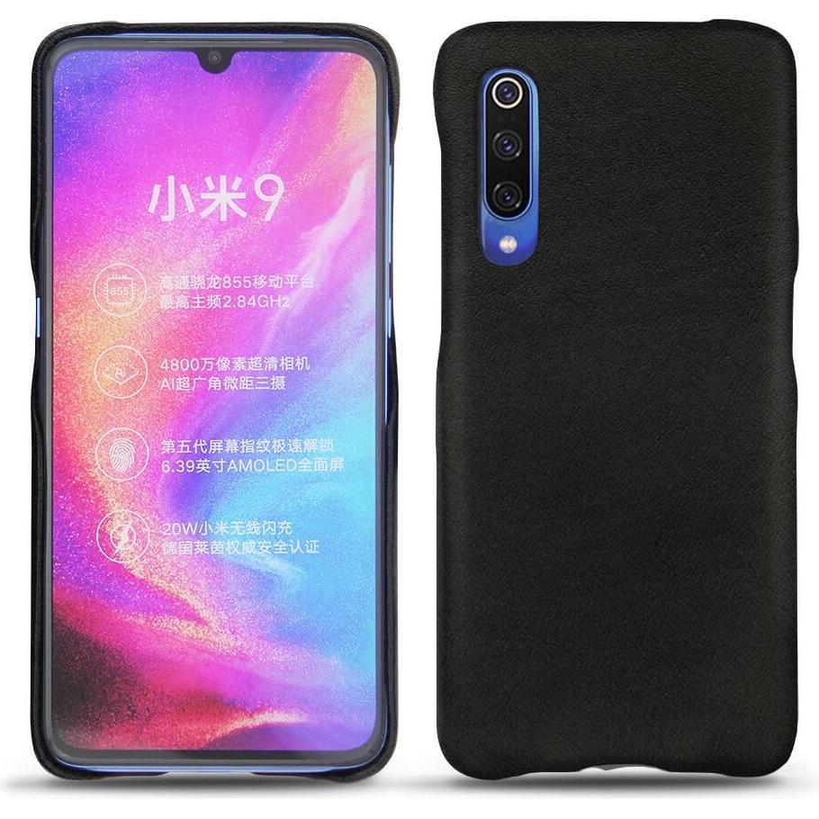 Noreve Lederschutzhülle (Xiaomi Mi 9), Smartphone Hülle, Schwarz