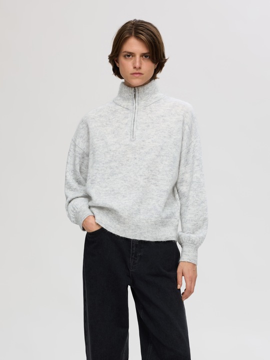 Actual product image Selected Femme Long sleeve half-zip jumper (XL)