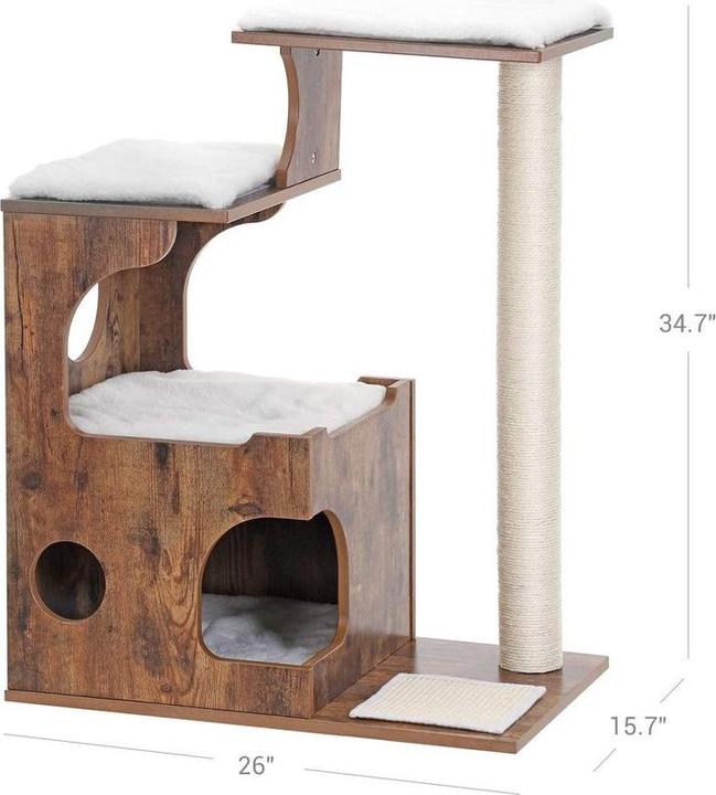 Actual product image Feandrea Sila (86 cm, Black, Rustic brown)