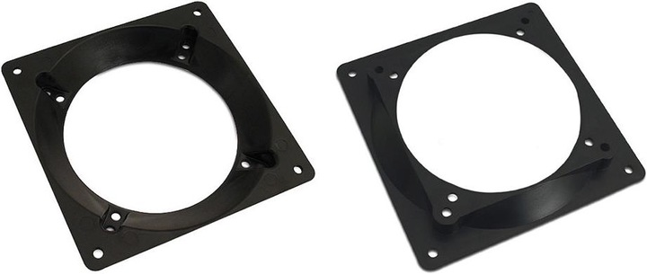 Bitspower Ultimate Fan-Adapter 80/92mm auf 120mm - black