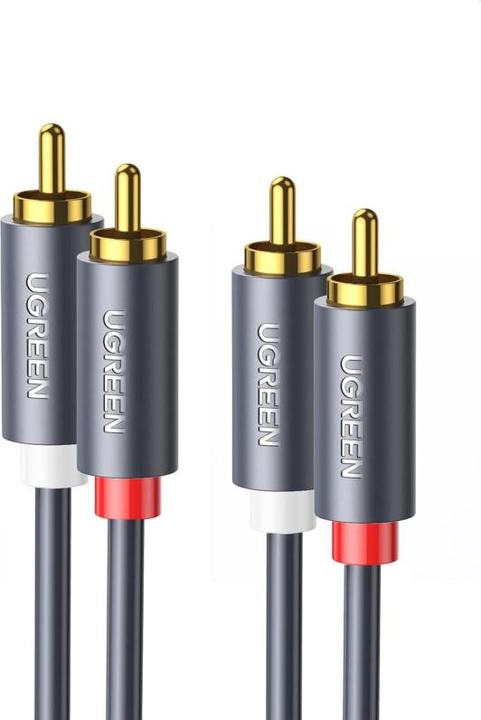 Image du produit Ugreen Câble 2RCA (RCA) à 2RCA (RCA) 1.5m (noir) (1.50 m, Câbles Cinch)