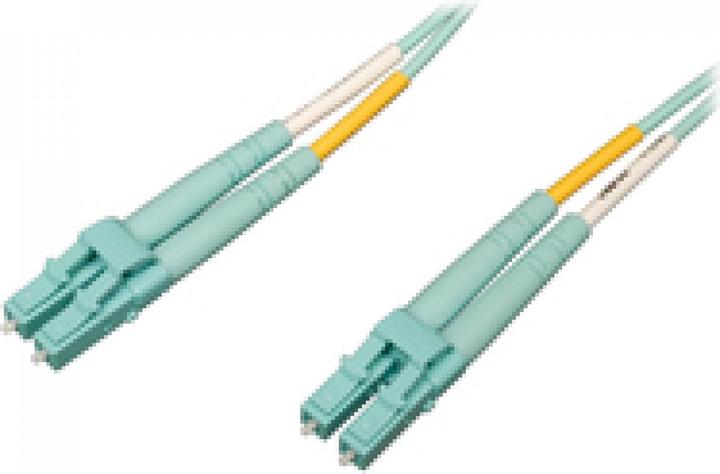 Actual product image Eaton 10Gb/100Gb Duplex Multimode 50/125 OM4 LSZH Fiber Patch Cable LC/LC - Aqua 1M 3ft. 0 (1 m)