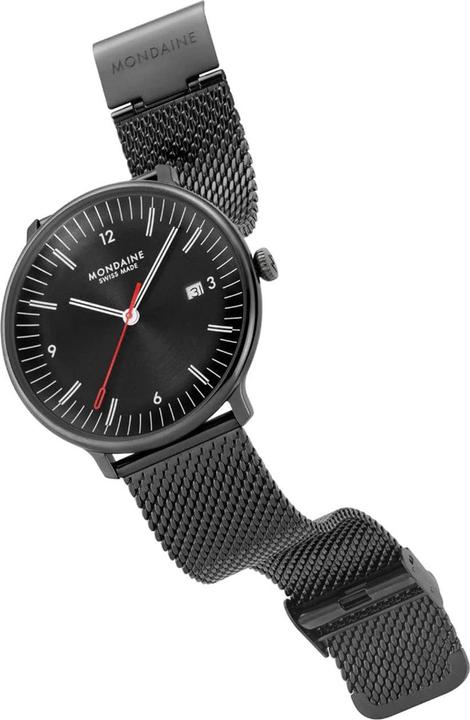 Produktbild Mondaine MLE.41220.SM Herrenuhr Doppio 41mm (Analoguhr, Swiss Made, 41 mm)