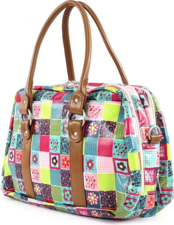 Productafbeelding Lässig Vintage metro tas bloemen quilt