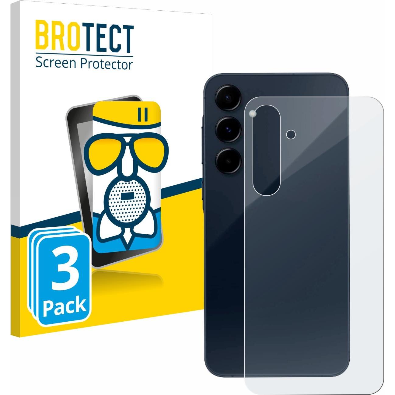 BROTECT AirGlass Panzerglasfolie Matt (3 Stück, Samsung Galaxy A35), Smartphone Schutzfolie, Grau