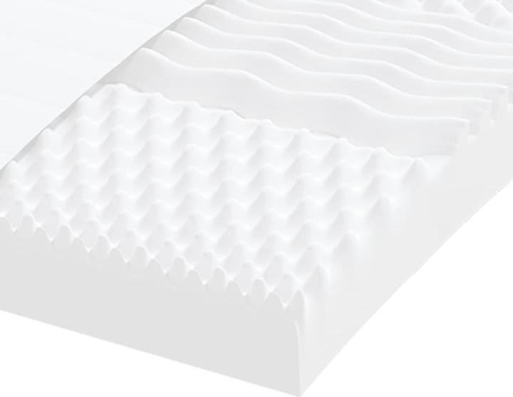 Image du produit vidaXL Schaumstoffmatratze 100 x 220 cm 7-Zonen Härtegrad 20 ILD (100 x 220 cm, Noyau de mousse)