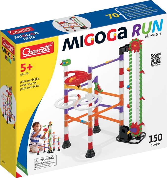 Actual product image Quercetti Migoga Marble Run Elevator (150 pcs)