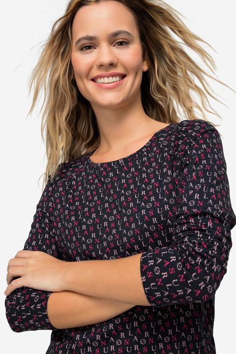 Produktbild Laurasøn T-Shirt, allover Print, Rundhals, Langarm, OEKO-TEX (L)
