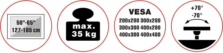 Produktbild Reflecta Elegant 65W (35 kg, 50" - 65")