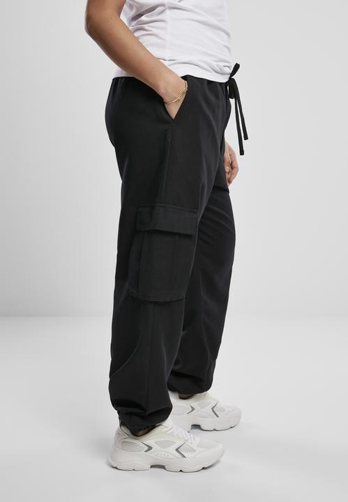 Actual product image Urban Classics Ladies Viscose Twill Cargo Pants (L)