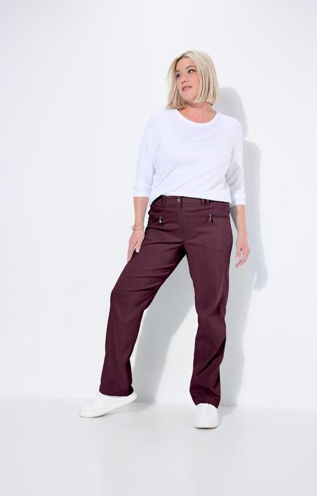 Produktbild Ulla Popken Thermo-Stretchhose Mony, konisches Bein, Zipptaschen (46)