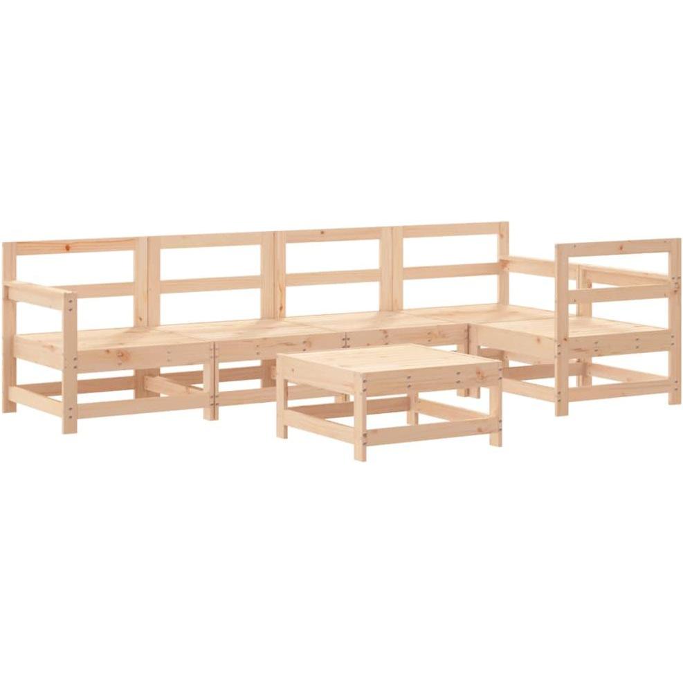 VidaXL, Gartenlounge, 6-tlg. Garten-Lounge-Set Massivholz Kiefer,Material