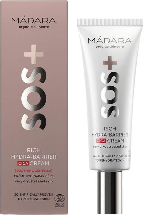 Immagine prodotto Madara SOS Rich Hydra Barrier CICA Cream - Lenisce e idrata (40 ml, Crema 24h)