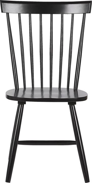 Image du produit Beliani Esszimmerstuhl Gummibaumholz schwarz 2er Set BURGES