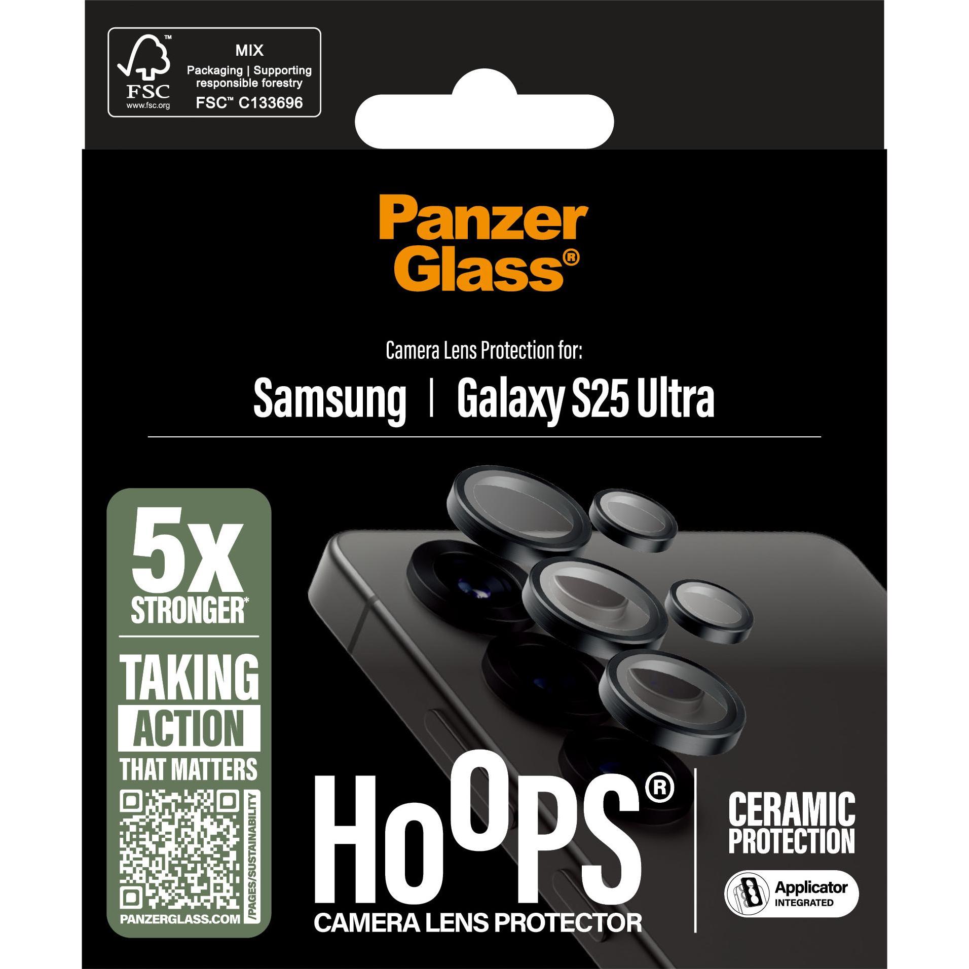 Thumbnail - PanzerGlass Hoops (1 Stück, Samsung Galaxy S25 Ultra), Smartphone Schutzfolie, Transparent
