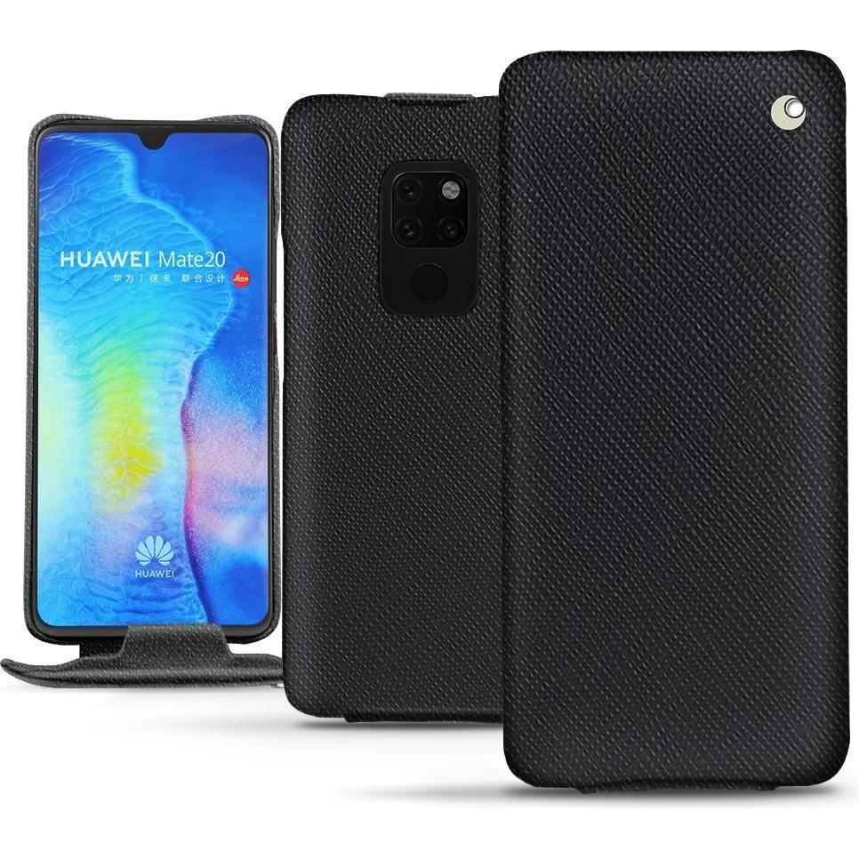 Noreve Lederschutzhülle vertikal (Huawei Mate 20), Smartphone Hülle, Schwarz