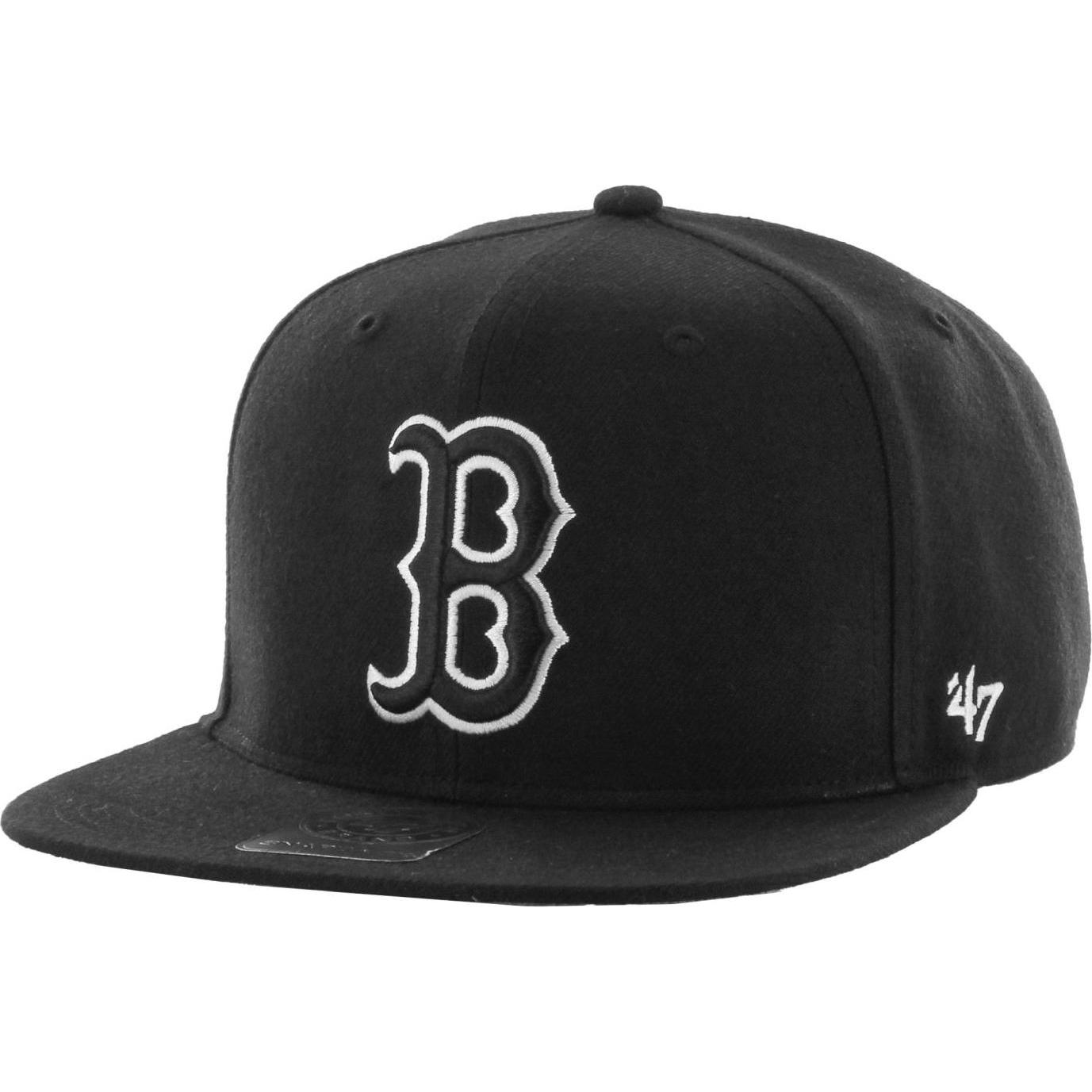 47 Brand, Herren, Cap, Snapback Cap - NO SHOT Boston Red Sox schwarz, Schwarz