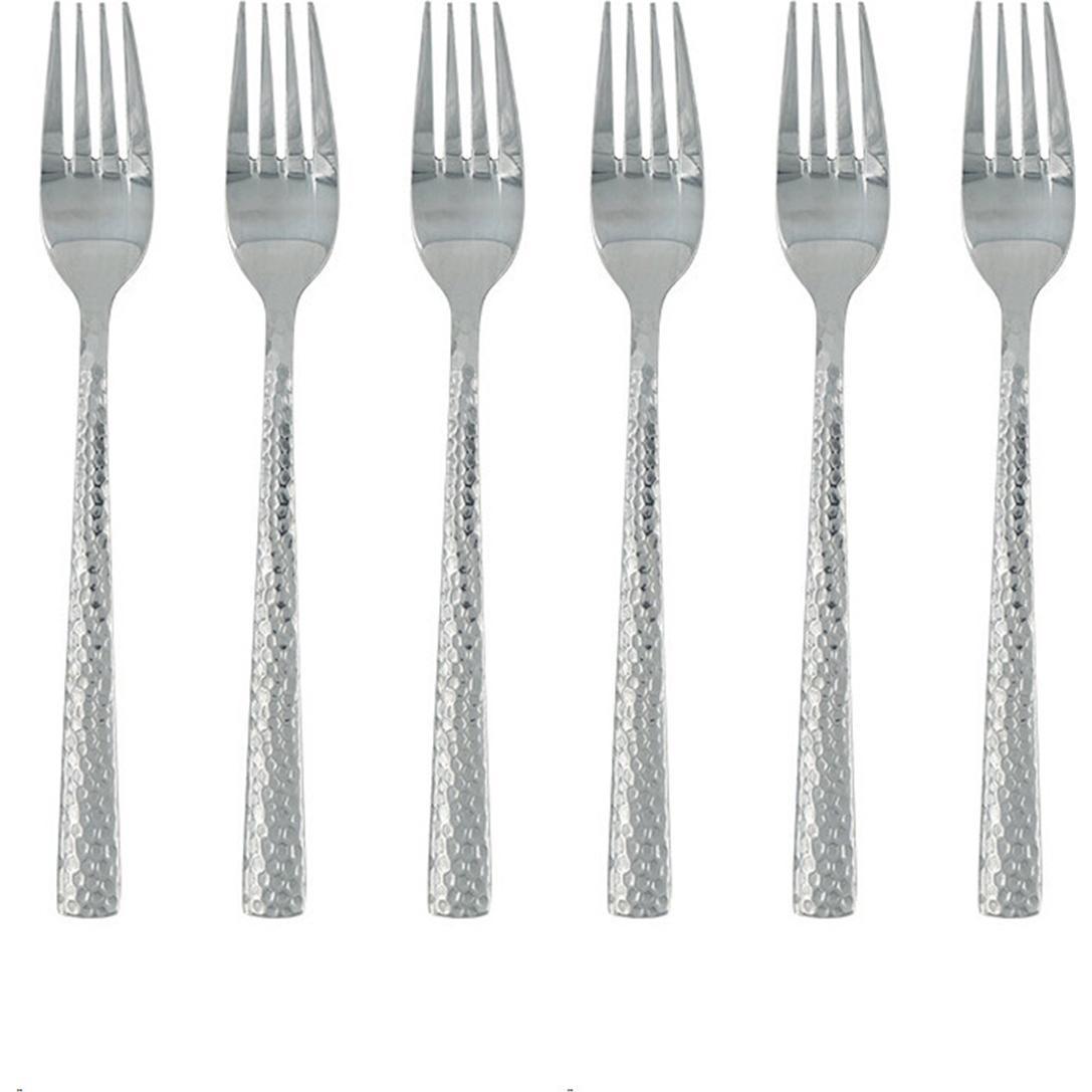 Michelino Menügabel 6er Set Dilara, Besteck, Silber
