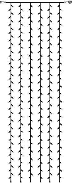 Produktbild Star Trading System LED Extra, Vorhang, 100x400cm (1 m)