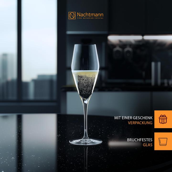 Produktbild pfister Vinova Sektglas 4-er Set (28 cl, 4 Gläser, Sektgläser)