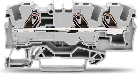 Immagine prodotto Wago Morsetto su guida DIN 3x6mm2 grigio