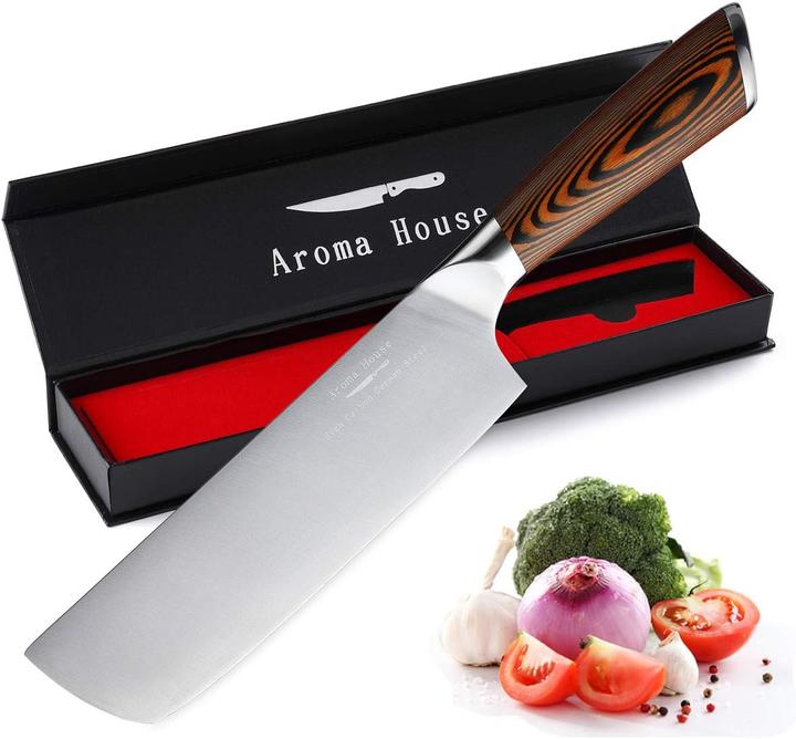 Image du produit Aroma House Nakiri Kochmesser für Rechts- und Linkshänder (18.50 cm)