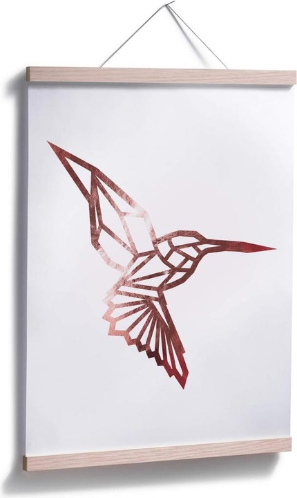 Immagine prodotto Trenddeko Colibrì Origami - look oro rosa (80 x 100 cm)