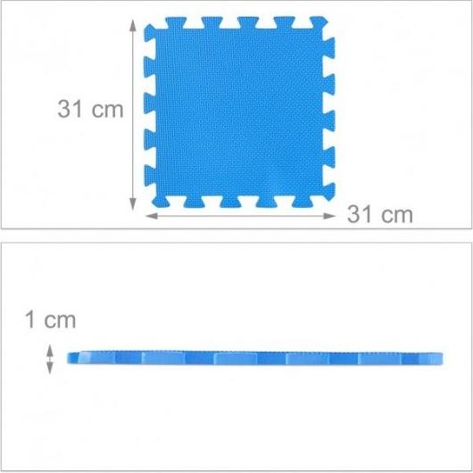 Actual product image Relaxdays 24tlg. Bodenmatte (1 cm)