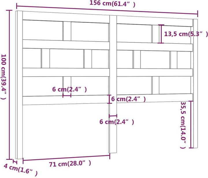 Actual product image VidaXL Dekava (156 x 4 x 100 cm)