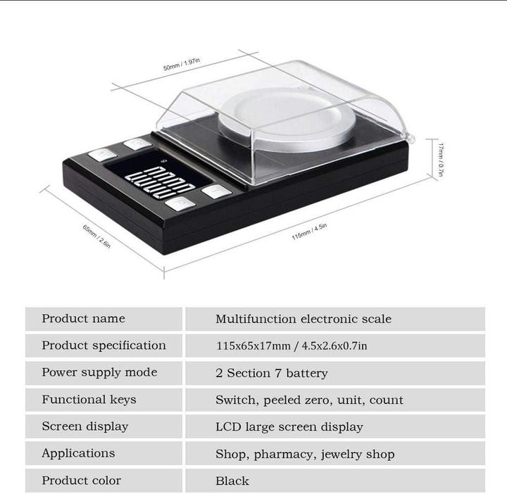 Produktbild Topincn Digitale Schmuckwaage