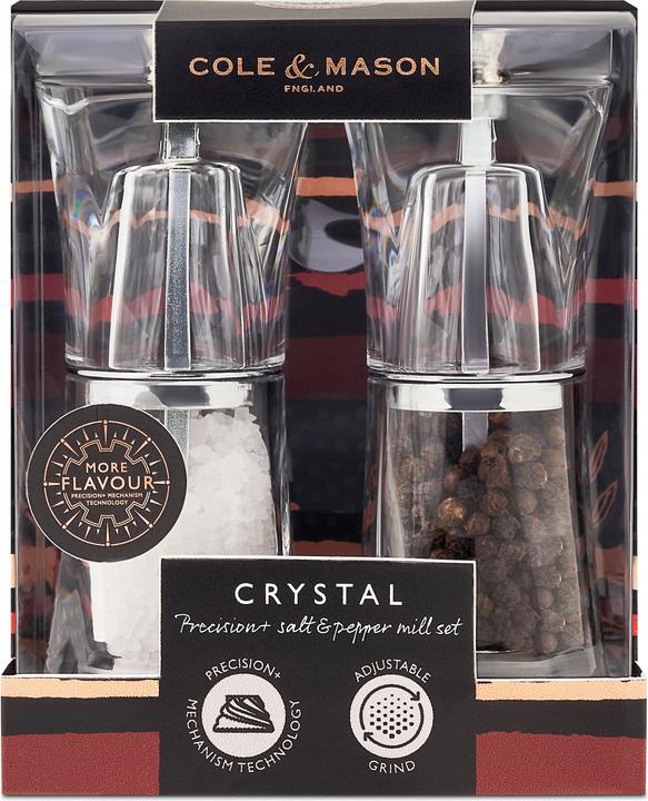 Produktbild Cole & Mason - Peper- en zoutmolenset Crystal (Pfeffer, Salz)