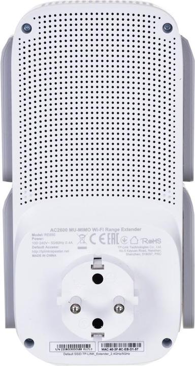 Actual product image TP-Link RE650 DE version Schuko (1733 Mbit/s, 800 Mbit/s)