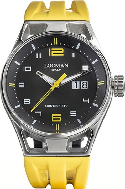 Locman Italy Herrenuhr Montecristo gelb 41 mm Ref. 0546A (Analoguhr, 41 mm)