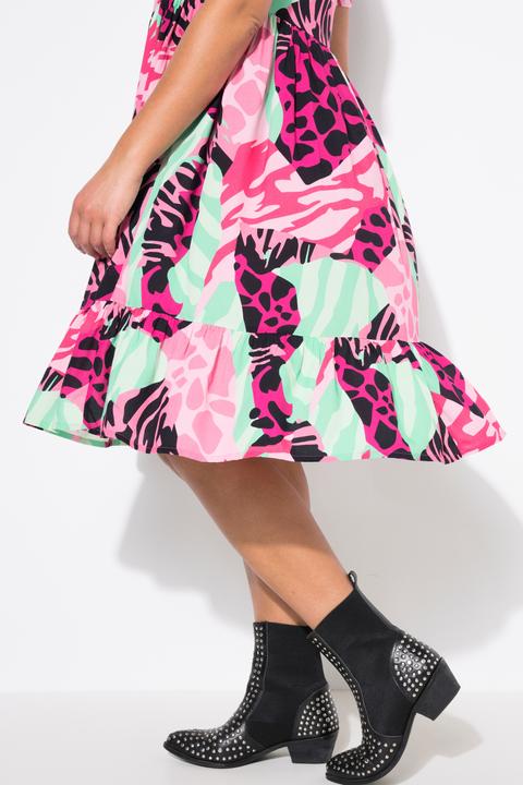 Produktbild Angel of Style Kleid, A-Linie, leuchtender Animal-Patchprint (48)