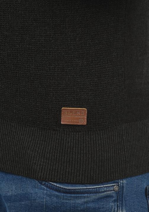 Actual product image Blend Ganbolf Men's Jumper Chunky Knit Pullover Troyer Made Of 100% Cotton With Zipper (M)