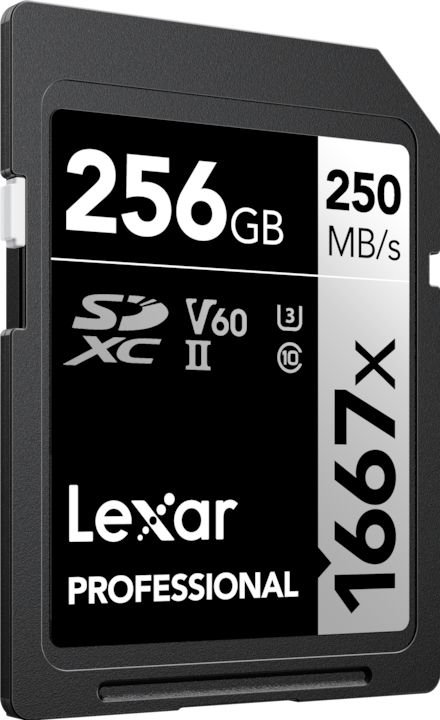 Produktbild Lexar Professional 1667x (256 GB, SDXC, U3, UHS-II)