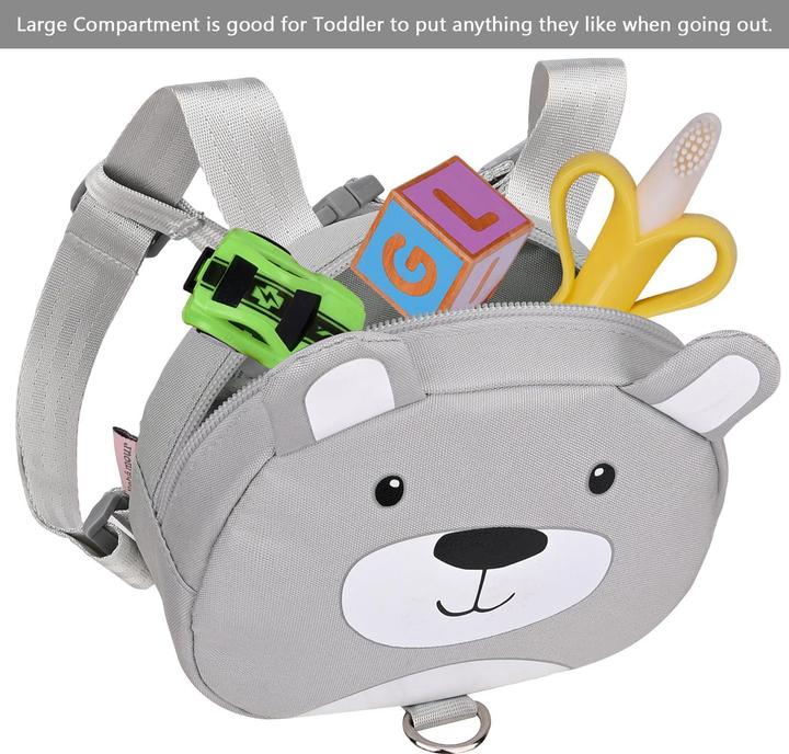 Produktbild Only-Bags.Store Tier-Kleinkind-Rucksack mit Sicherheitsleinen, Mini-Tasche mit Sicherheitsleine für Kinder