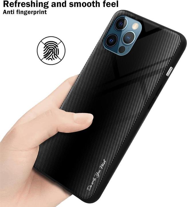 Immagine prodotto Cadorabo Copertura di vetro a strisce in TPU (Apple iPhone 12 Pro Max)