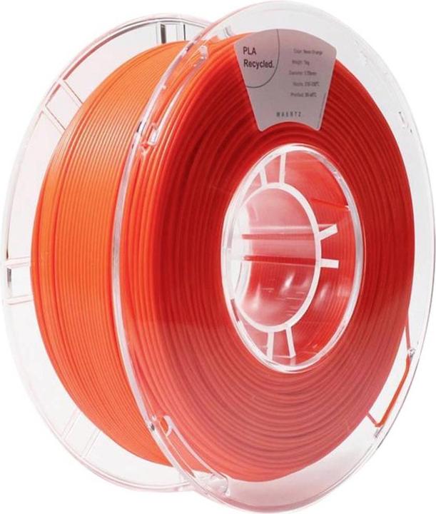 Immagine prodotto Maertz PLA Recycled Neon Orange 1,75 1.000 g (PLA, 1.75 mm, 1000 g, Arancia)