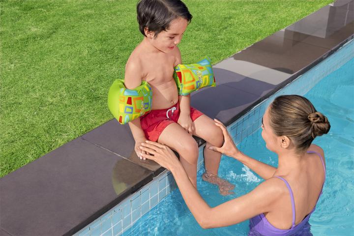 Produktbild Bestway Swim Safe ABC AquaStar Fabric Inflatable Armband Floaties S/M, Swim armbands, Boy/Girl, Fabr