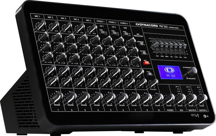 Dynacord PM 502 mengpaneel 8 kanalen 15 - 22000 Hz Zwart (Mixer da studio e live)