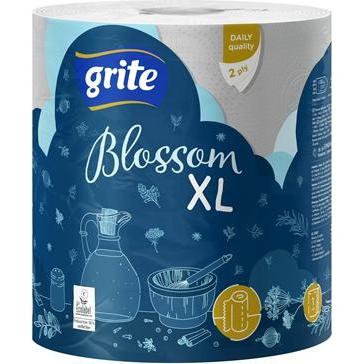 Grit Blossom, Haushaltspapier, Weiss